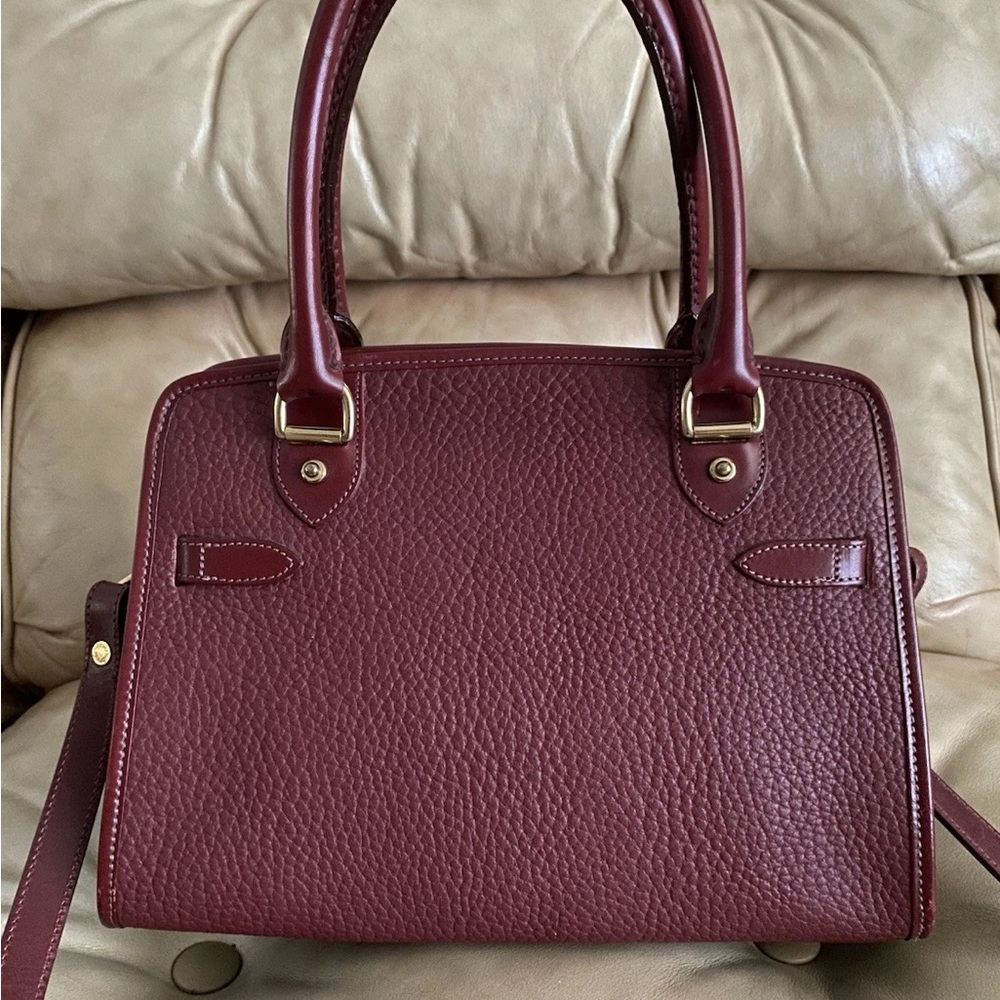 Dooney & Bourke Rich Burgundy Satchel - Picture 2 of 5